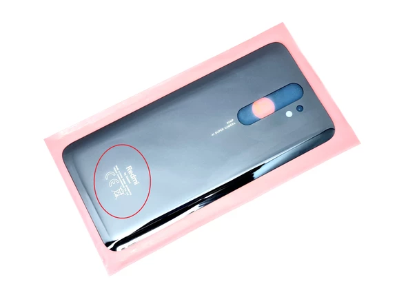 Xiaomi Redmi NOTE 8 PRO Arka Pil Batarya Kapağı (C.C Logolu CAM) SİYAH