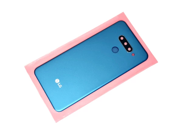 LG Q60 Arka Pil Batarya Kapağı (Kamera Lensi) Mavi ürün görseli 1