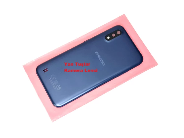 Samsung Galaxy A01 Kasa Arka Pil Batarya Kapağı MAVİ