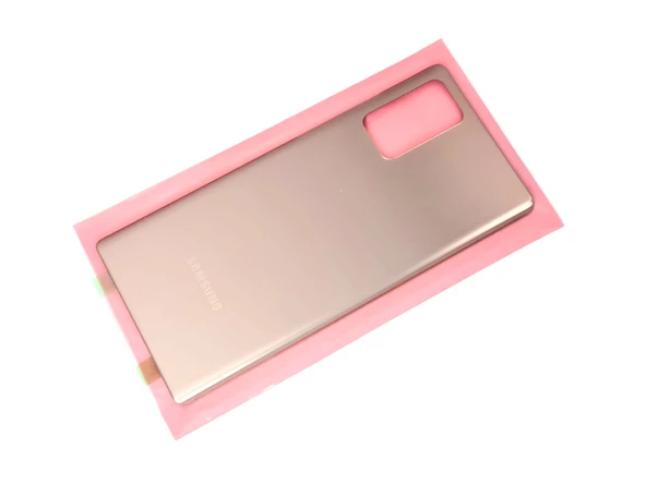 Samsung Galaxy NOTE 20 - SM-N980 Arka Pil Batarya Kapağı (CAM) GOLD