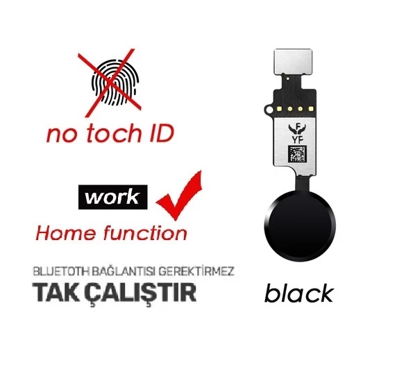 iPhone 8 Home Tuşu (SİYAH) ürün görseli 1