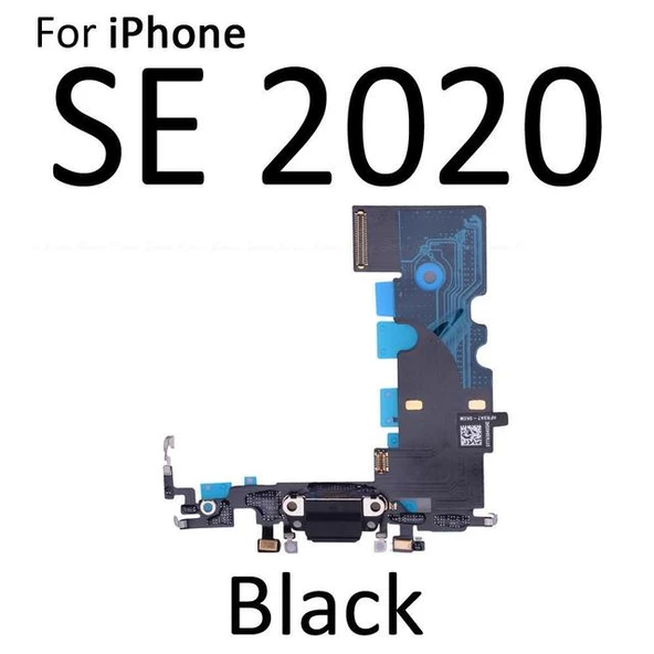 iPhone SE 2020 FULL Şarj Soketi (SİYAH) ürün görseli 1