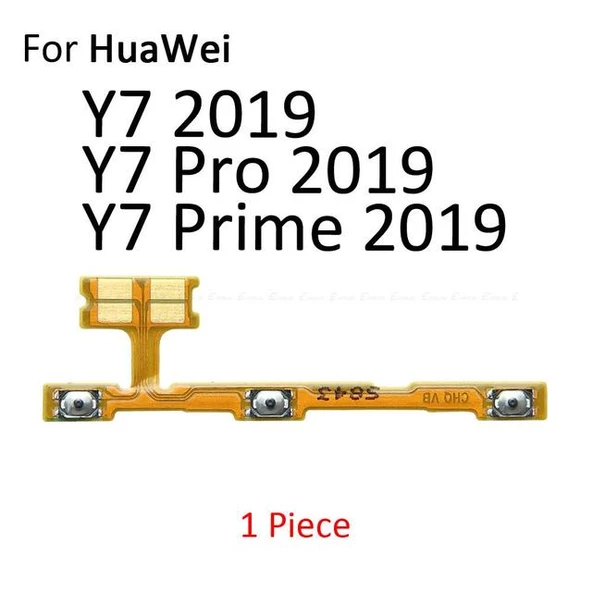 Tkgz Huawei Uyumlu Y7 2019 On Off Yan Ses Filmi ürün görseli 1