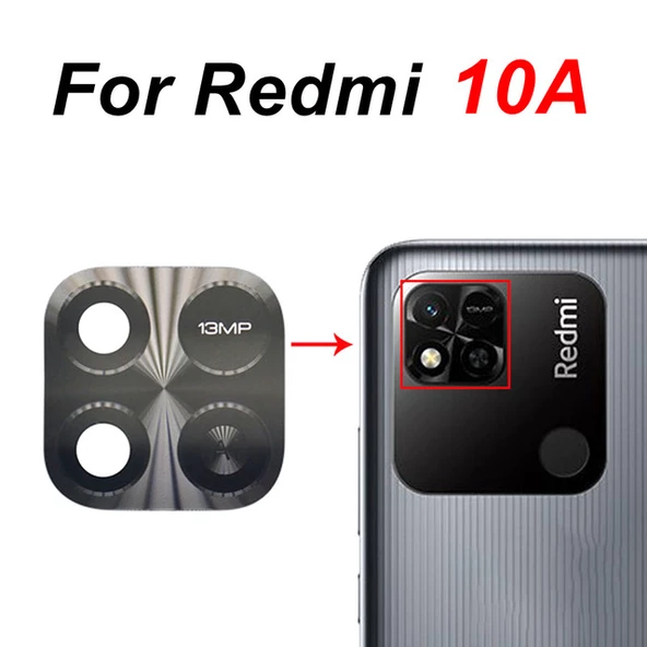 Xiaomi Redmi 10A Arka Kamera Camı Lens Yapışkanlı ürün görseli 1