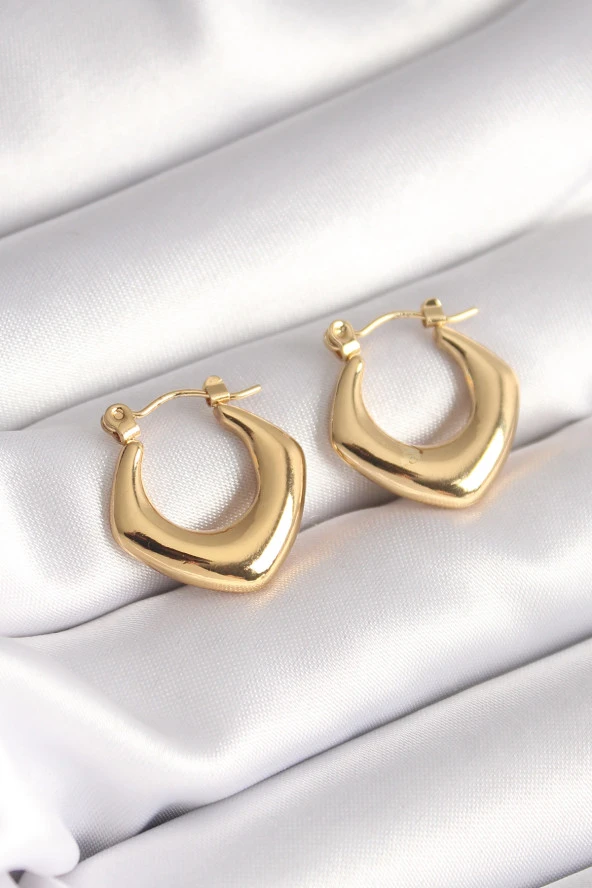 316L Çelik Gold Renk Kadın Küpe - TJ-BKP8639