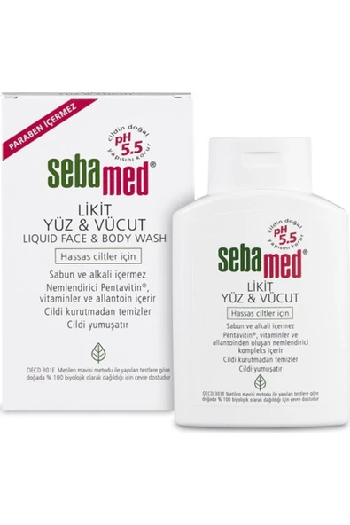 SEBAMED Likit Yüz & Vücut Temizleyici 200 ml 4103040115362 - 4