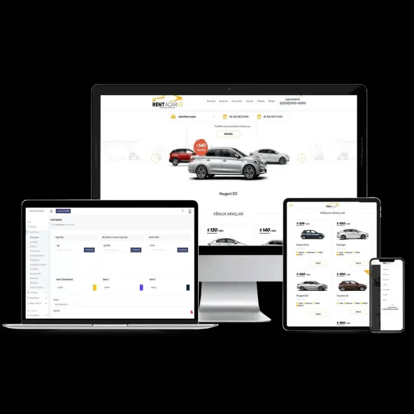 Rent A Car Sitesi V3 Web Site Teması