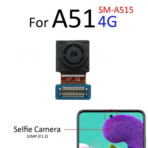 Samsung Galaxy A51 Ön Kamera (Orjinal)