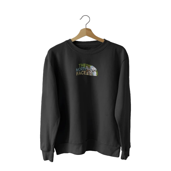 Wicold The Morty Face Baskılı Sweatshirt