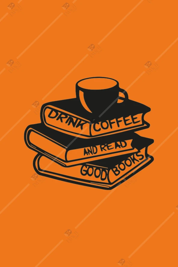 Coffee And Book Lovers Ahşap Duvar Dekorasyonu Tablosu - 3