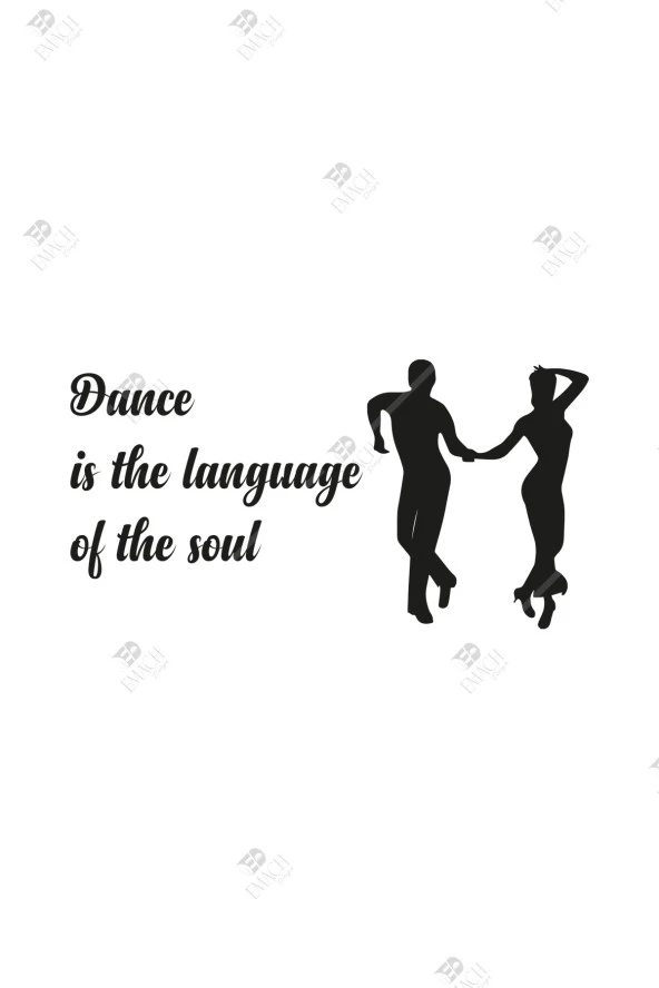 Dance Is The Language Of The Soul Duvar Dekor Hediyelik Eşya Ahşap Tablo - 2
