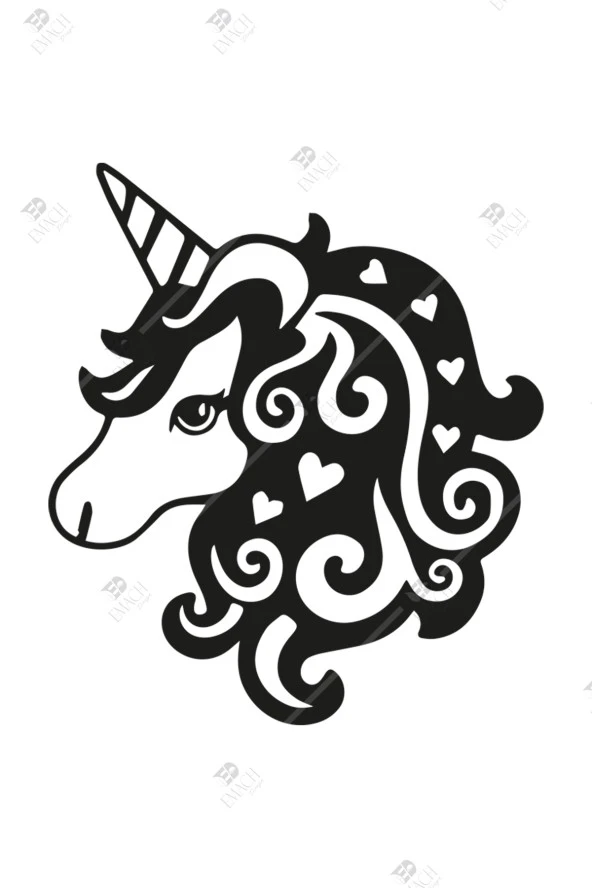 Masalsı Unicorn Çocuk Odası Ahşap Duvar Dekor Tablosu - 2