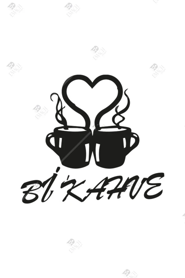 Keyifli Bi' Kahve Mutfak Ahşap Duvar Dekor Tablosu - 2