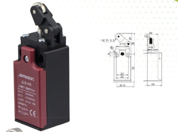 JAMESON JLS 111 Limit Swıtch Açısal Metal Makaralı Tek Yön