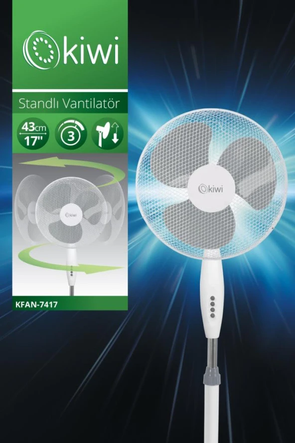 Kiwi Kıwı Standlı Vantilatör KFAN-7417 - 3
