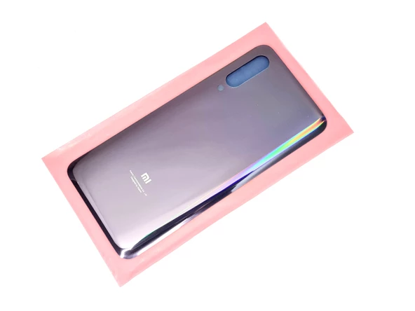 Xiaomi Mi 9 Arka Kapak Batarya Pil Kapağı (CAM+B-7000) MOR - Resim 2