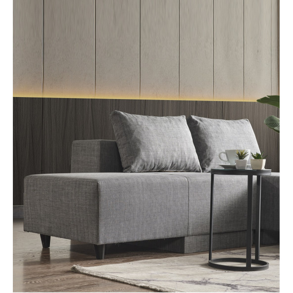 KAGU CORNER POLY-M KÖŞE TAKIMI-KANEPE-YATAK-DİNLENME 4 FARKLI MODEL TEK MODÜL-Gri - 3