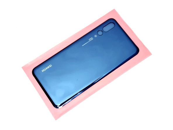 Tkgz Huawei Uyumlu P20 PRO Arka Pil Batarya Kapağı (CAM+B-7000) MAVİ - Resim 2