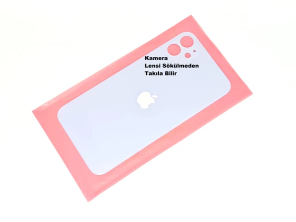 iPhone 11 Arka Pil Batarya Kapağı (CAM+B-7000) MAVİ - Resim 2