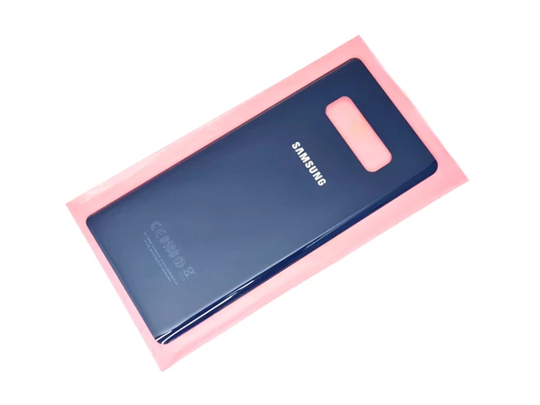 Tkgz Samsung Galaxy NOTE 8 Arka Pil Batarya Kapağı (CAM+B-7000) LACİVERT - Resim 2