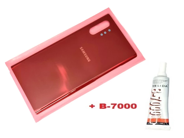 Samsung Galaxy NOTE 10 PLUS Arka Pil Batarya Kapağı (CAM+B-7000) KIRMIZI ürün görseli