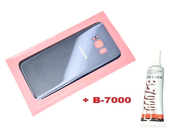 Samsung Galaxy S8 Arka Pil Batarya Kapağı (CAM+B-7000) MAVİ