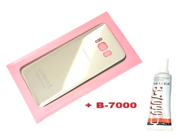 Samsung Galaxy S8 Arka Pil Batarya Kapağı (CAM+B-7000) GRİ