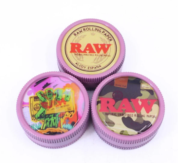 RAW Metal Bitki-Baharat Öğütücü/Parçalayıcı/Grinder - Pembe 40mm 1 Adet