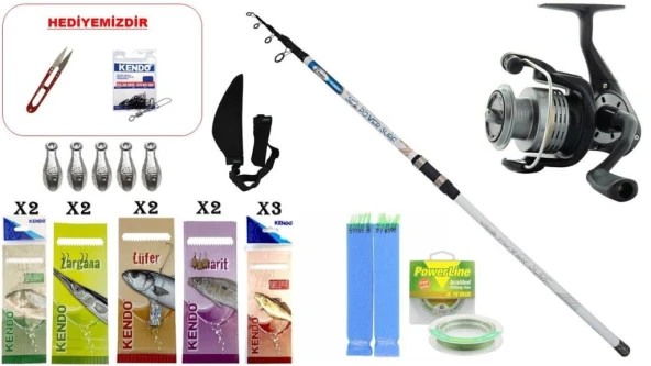 Kendo Sea Power 4.20m 100-250gr & Okuma Revenger-65 Surf Seti - 1