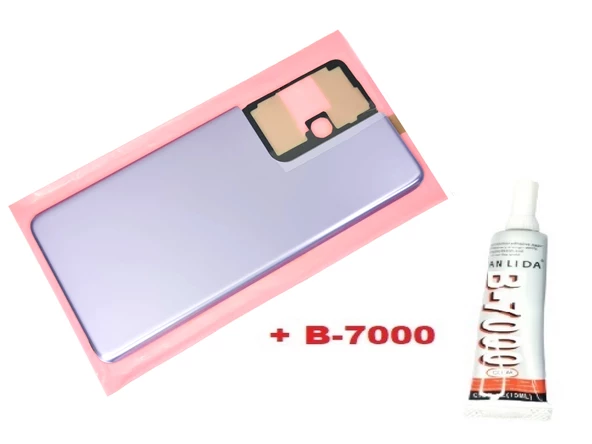 Samsung Galaxy S21 UTRA Arka Pil Batarya Kapağı (CAM+B-7000) MAVİ ürün görseli 1