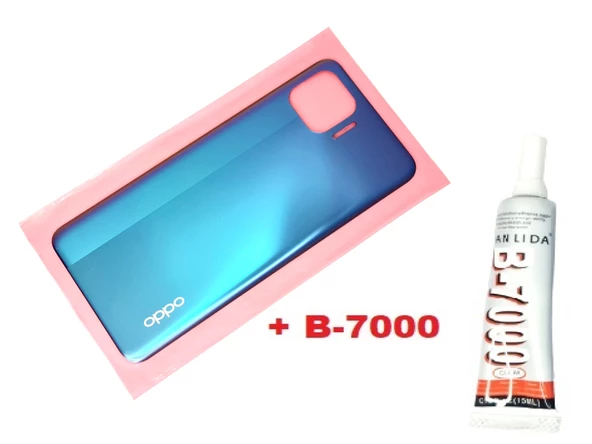 Oppo Reno 4 Lite Arka Kapak Batarya Pil Kapağı (B-7000) MAVİ ürün görseli 1