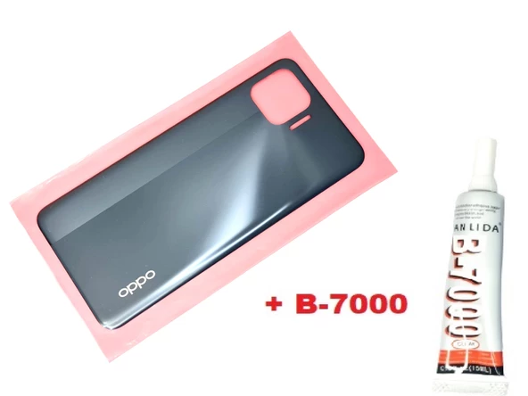 Oppo Reno 4 Lite Arka Kapak Batarya Pil Kapağı (B-7000) SİYAH ürün görseli 1