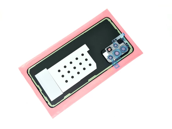 Samsung Galaxy A52 A525 Arka Pil Batarya Kapağı (FULL Kamera Lensli+B-7000) SİYAH - Resim 3