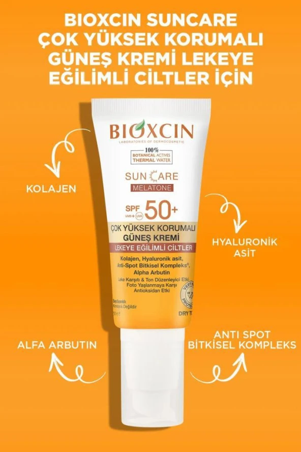 Bioxcin Sun Care Melatone Lekeye Eğilimli Ciltler İçin Güneş Kremi 50 ml - 4
