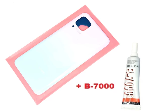 Tkgz Huawei Uyumlu P40 Lite Arka Pil batarya Kapağı (B-7000) BEYAZ