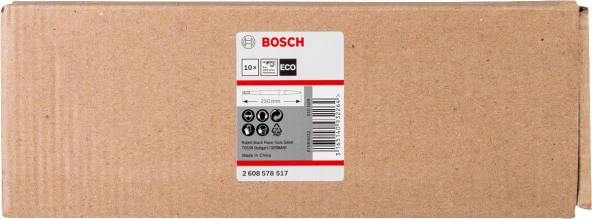 Bosch - Ekonomik Seri Sivri Keski SDS-Plus 250 mm 10'lu - 2