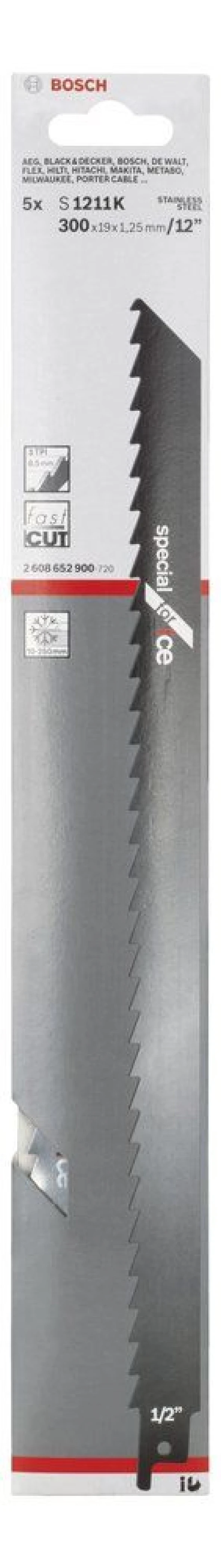 Bosch - Special Serisi Donmuş Malzemeler için Panter Testere Bıçağı S 1211 K - 5'li - 2