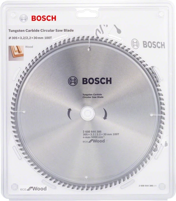 Bosch - Optiline Eco Serisi Ahşap için Daire Testere Bıçağı 305*30 100 Diş - 2