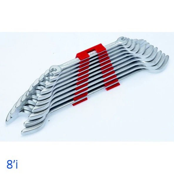 İzeltaş Çatal İki Ağız Anahtar Takımı Uzun Boy 8'Li ürün görseli 1