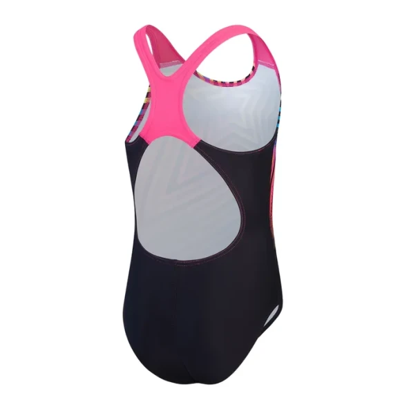 SPEEDO KIZ ÇOCUK YÜZÜCÜ MAYOSU DIGI PLMT SPBK JF BLACK PINK 8-00262716801 YZM - 2