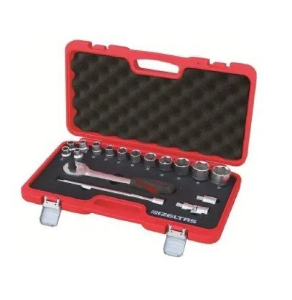 İzeltaş Lokma Anahtar Takımı 1/2" ( U Kolsuz) 17'Li