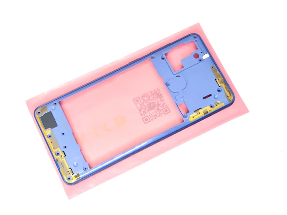 Samsung Galaxy A21S FULL ORJ KASA Arka Pil Batarya Kapağı (TAMİR SETİ) MAVİ - Resim 3