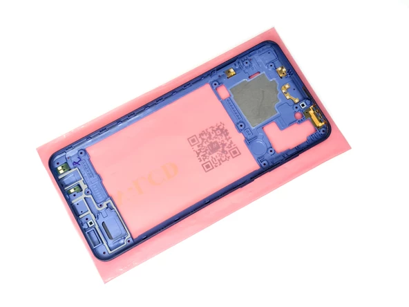 Samsung Galaxy A21S FULL ORJ KASA Arka Pil Batarya Kapağı (TAMİR SETİ) MAVİ - Resim 4