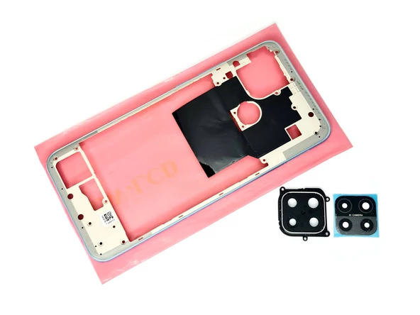 Oppo A15 A15S Full KASA Arka Pil Kapağı (TAMİR SETİ) MAVİ - Resim 4