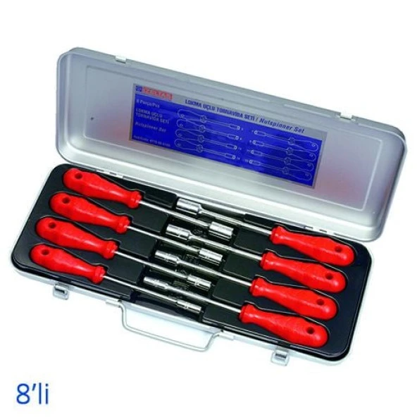 İzeltaş Lokma Uçlu Tornavida Seti 8'Li