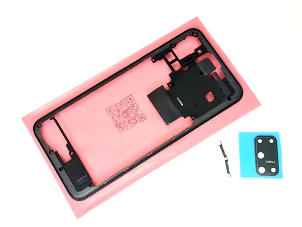 Oppo A52 KASA Arka Pil Batarya Kapağı (TAMİR SETİ) SİYAH - Resim 4