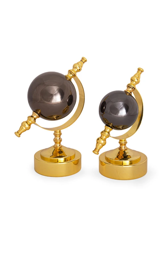 Vinner Decoration Ka-002 Gold Kaplama Ikili Kristal Dekoratif Küre