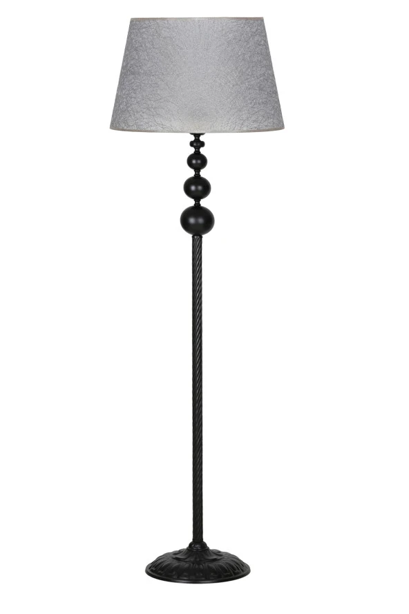 Vinner Grasse Black Üçlü Küre Metal Lambader