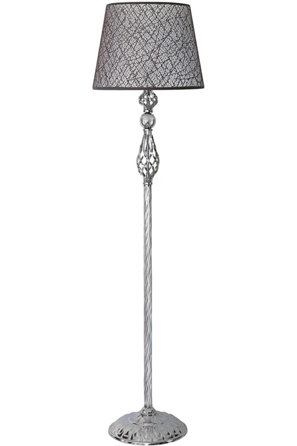 Vinner Krom Kaplama Şelale Modern Metal Lambader - Başlık Rengi Kahve Kırçıl’dır.