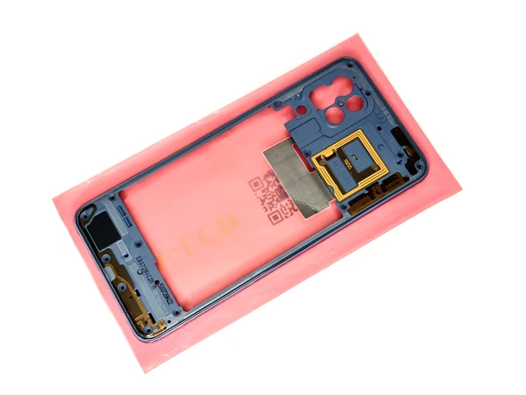 Samsung Galaxy M32 KASA Arka Pil Batarya Kapağı (TAMİR SETİ) MAVİ - Resim 4